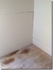 after doggy door inside